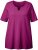 Ulla Popken Essential Notch Neck Stretch Tee Berry - Tricouri - 