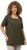 Ulla Popken Essential Square Neck Stretch Tee Forest Green - Tricouri - 