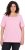 Ulla Popken Essential Square Neck Stretch Tee Pink - Tricouri - 