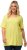 Ulla Popken Essential Square Neck Stretch Tee Lemon Yellow - Tricouri - 