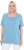 Ulla Popken Essential Square Neck Stretch Tee Light Teal - Tricouri - 