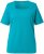 Ulla Popken Essential Square Neck Stretch Tee Teal - Tricouri - 