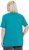 Ulla Popken Essential Square Neck Stretch Tee Teal - Tricouri - 