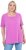 Ulla Popken Essential Square Neck Stretch Tee Cool Pink - Tricouri - 