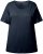 Ulla Popken Double Layer Rounded V-Neck Slim Fit Tee Navy Blue - Tricouri - 