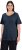 Ulla Popken Double Layer Rounded V-Neck Slim Fit Tee Navy Blue - Tricouri - 