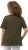 Ulla Popken Double Layer Rounded V-Neck Slim Fit Tee Forest Green - Tricouri - 