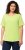 Ulla Popken Double Layer Rounded V-Neck Slim Fit Tee Lime Green - Tricouri - 