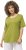Ulla Popken Double Layer Rounded V-Neck Slim Fit Tee Apple Green - Tricouri - 