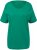 Ulla Popken Double Layer Rounded V-Neck Slim Fit Tee Emerald - Tricouri - 