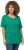 Ulla Popken Double Layer Rounded V-Neck Slim Fit Tee Emerald - Tricouri - 