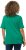 Ulla Popken Double Layer Rounded V-Neck Slim Fit Tee Emerald - Tricouri - 
