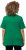 Ulla Popken Double Layer Rounded V-Neck Slim Fit Tee Green Emerald - Tricouri - 