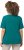 Ulla Popken Double Layer Rounded V-Neck Slim Fit Tee Dark Emerald - Tricouri - 