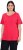 Ulla Popken Double Layer Rounded V-Neck Slim Fit Tee Red - Tricouri - 