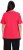 Ulla Popken Double Layer Rounded V-Neck Slim Fit Tee Red - Tricouri - 