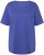 Ulla Popken Double Layer Rounded V-Neck Slim Fit Tee Blue Purple - Tricouri - 
