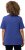 Ulla Popken Double Layer Rounded V-Neck Slim Fit Tee Blue Purple - Tricouri - 
