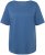 Ulla Popken Double Layer Rounded V-Neck Slim Fit Tee Denim Blue - Tricouri - 