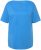 Ulla Popken Double Layer Rounded V-Neck Slim Fit Tee Sky Blue - Tricouri - 