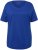Ulla Popken Double Layer Rounded V-Neck Slim Fit Tee Cobalt Blue - Tricouri - 