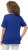 Ulla Popken Double Layer Rounded V-Neck Slim Fit Tee Cobalt Blue - Tricouri - 