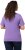 Ulla Popken Double Layer Rounded V-Neck Slim Fit Tee Pale Lilac - Tricouri - 
