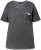 Ulla Popken Cold Dye Ruffle Edge Pocket Tee Graphite Grey - Tricouri - 
