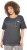 Ulla Popken Cold Dye Ruffle Edge Pocket Tee Graphite Grey - Tricouri - 