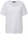 Ulla Popken Textured Striped Short Sleeve Tee Snow White - Tricouri - 