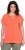 Ulla Popken Wing Sleeve V-Neck Tee Coral Pink - Tricouri - 