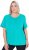 Ulla Popken UPF 50 Quick Drying Tee Turquoise - Tricouri - 
