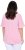 Ulla Popken Asymmetric Flounce Panel Short Sleeve Tee Pink - Tricouri - 