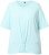 Ulla Popken Antibacterial Short Sleeve Draped Tee Light Turquiose - Tricouri - 