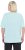Ulla Popken Antibacterial Short Sleeve Draped Tee Light Turquiose - Tricouri - 