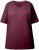 Ulla Popken Basic Round Neck Short Sleeve Relaxed Fit T-Shirt Dark Red - Tricouri - 