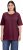 Ulla Popken Basic Round Neck Short Sleeve Relaxed Fit T-Shirt Dark Red - Tricouri - 