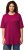 Ulla Popken Basic Round Neck Short Sleeve Relaxed Fit T-Shirt Magnolia Red - Tricouri - 