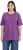 Ulla Popken Basic Round Neck Short Sleeve Relaxed Fit T-Shirt Purple - Tricouri - 