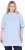 Ulla Popken Basic Round Neck Short Sleeve T-Shirt Light Blue - Tricouri - 