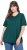 Ulla Popken Eco Cotton Basic T-Shirt 2-Pack Green/White - Tricouri - 