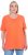 Ulla Popken Essential Round Neck Stretch Tee Coral Pink - Tricouri - 
