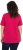 Ulla Popken Essential Round Neck Stretch Tee Dark Raspberry - Tricouri - 