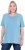 Ulla Popken Essential Round Neck Stretch Tee Light Teal - Tricouri - 