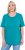 Ulla Popken Essential Round Neck Stretch Tee Teal - Tricouri - 