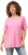 Ulla Popken Essential Round Neck Stretch Tee Light Pink - Tricouri - 