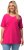Ulla Popken Essential Round Neck Stretch Tee Fuchsia Pink - Tricouri - 