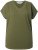 Ulla Popken Oversized studded Acid-washed V-Neck T-shirt Palm Green - Tricouri - 