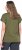 Ulla Popken Oversized studded Acid-washed V-Neck T-shirt Palm Green - Tricouri - 