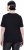 Ulla Popken Satin Trimmed Ribbed Jersey Short Sleeve T-Shirt Black - Tricouri - 